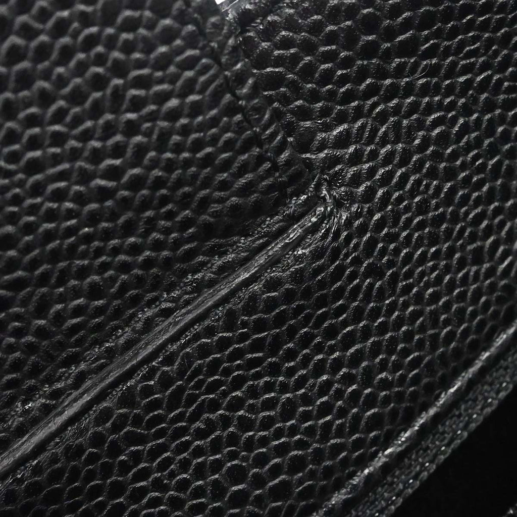 Chanel 2010-2011 Black Caviar Skin Petite Shopping Tote PST Chain Handbag