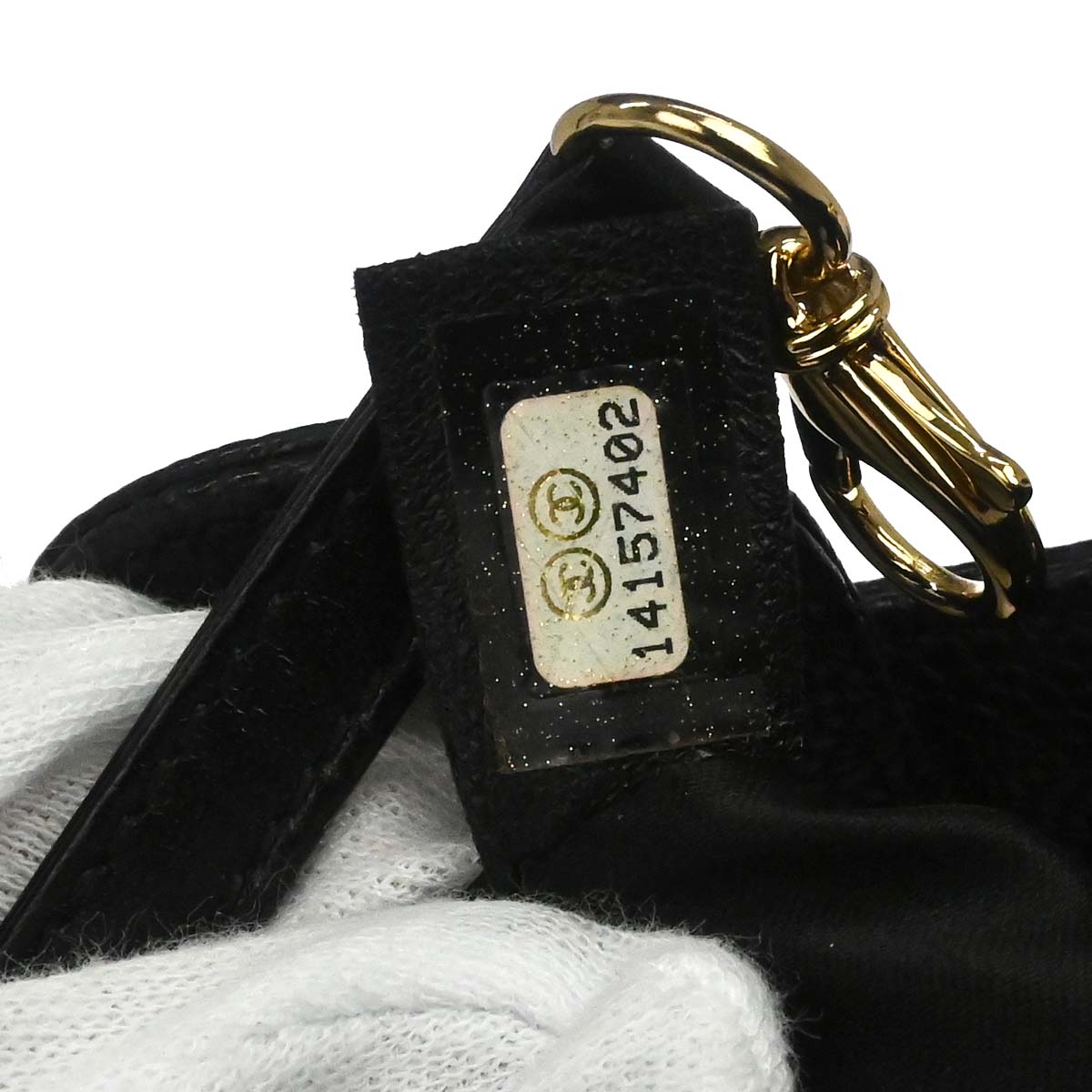 Chanel 2010-2011 Black Caviar Skin Petite Shopping Tote PST Chain Handbag