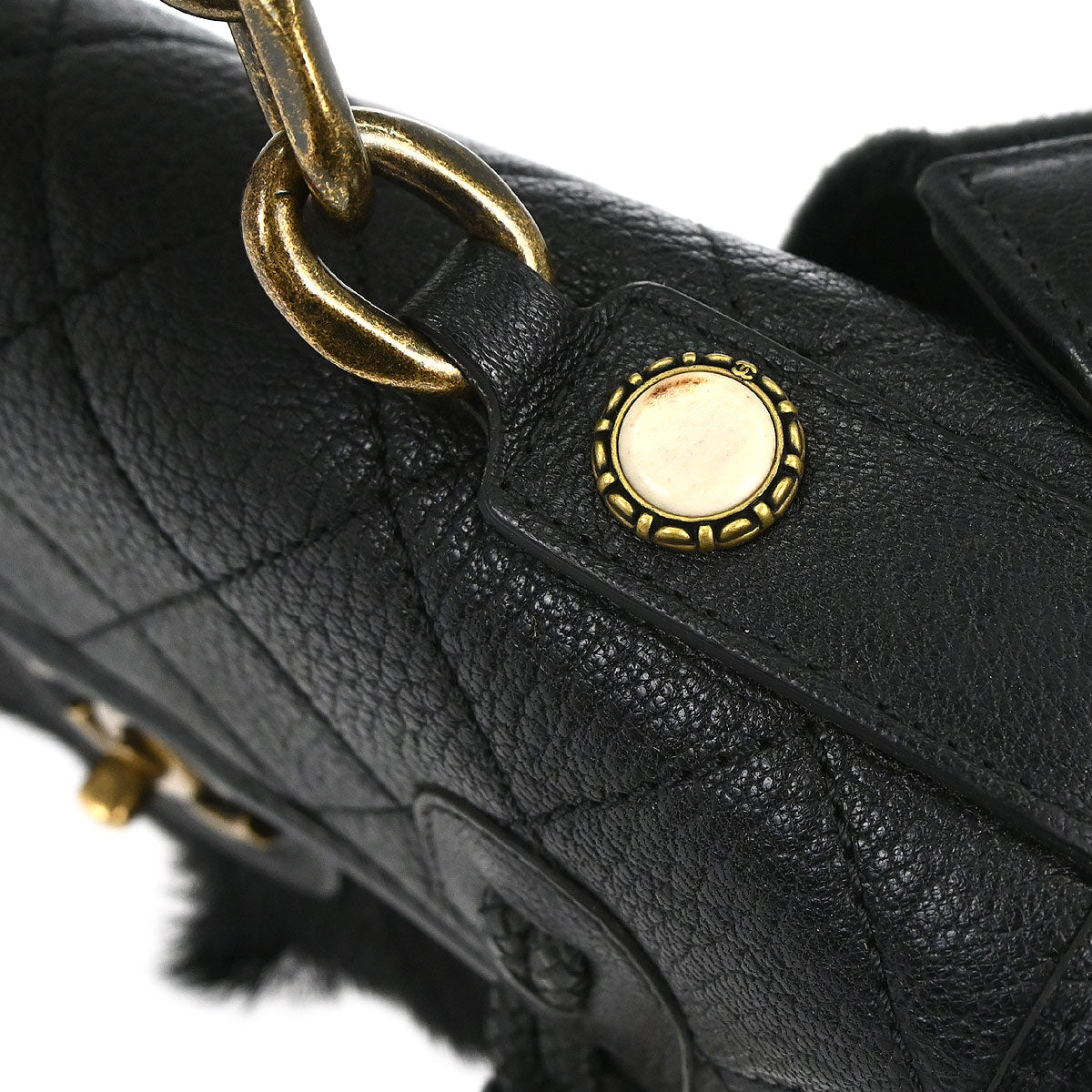 Chanel 2015-2016 Black Calfskin Paris-Salzburg Cowboy 2way Messenger Handbag