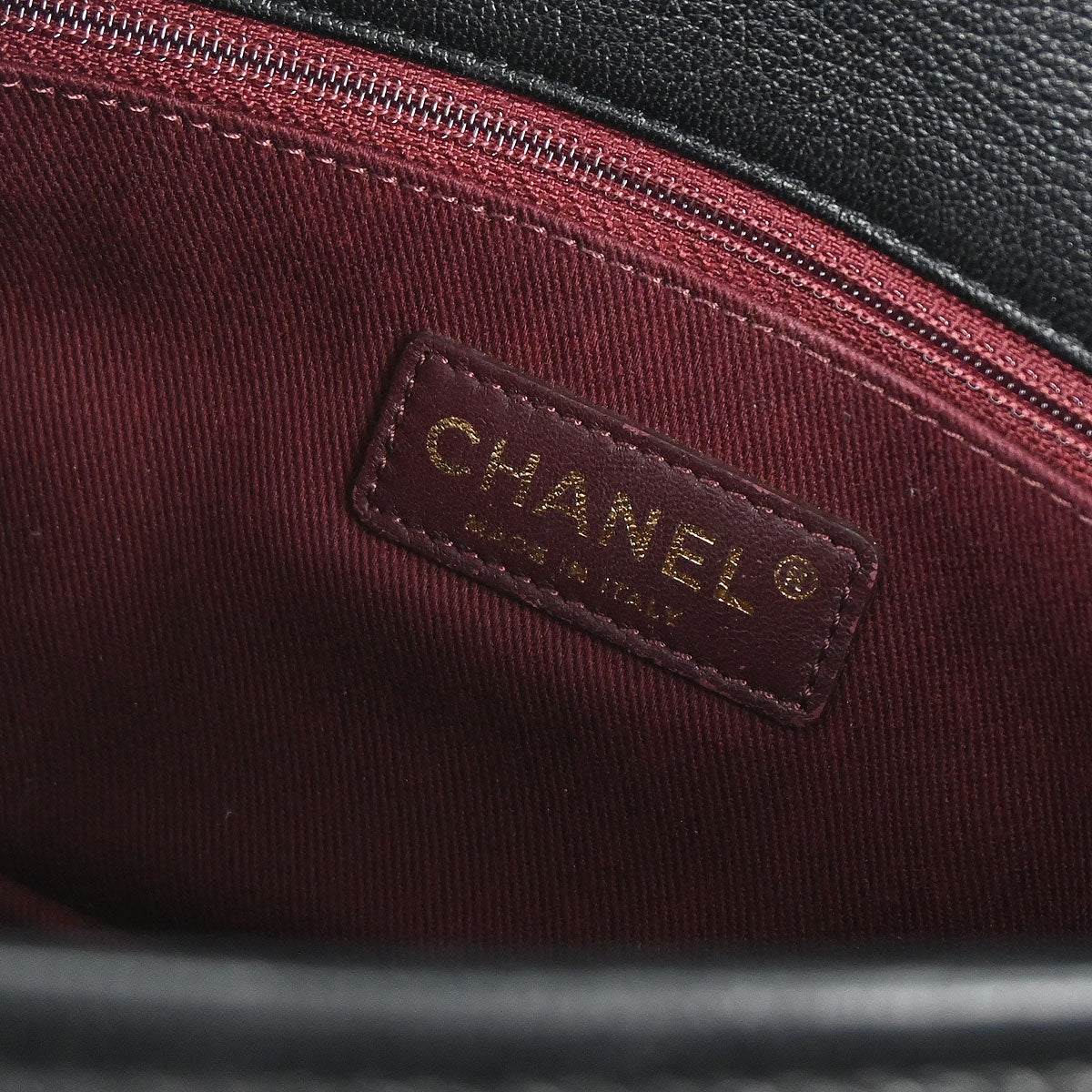 Chanel 2015-2016 Black Calfskin Paris-Salzburg Cowboy 2way Messenger Handbag