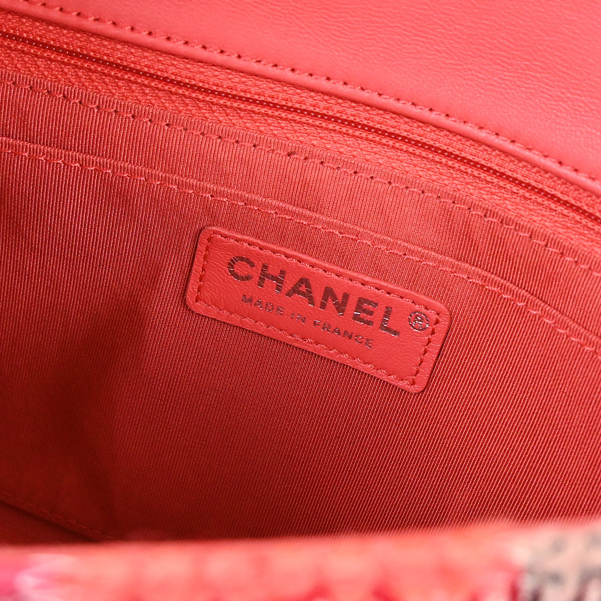 Chanel Pink Tweed Patchwork Shoulder Bag