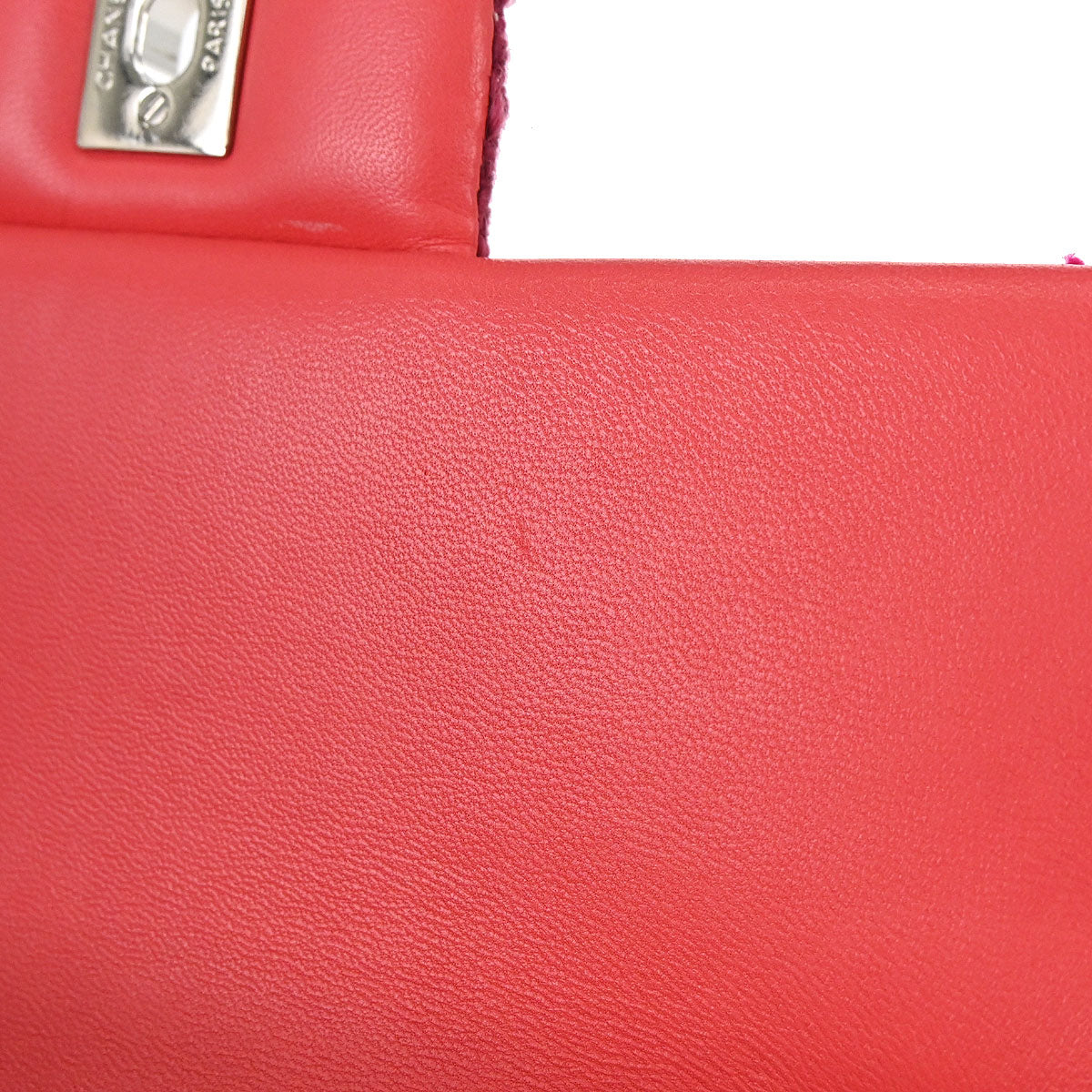 Chanel Pink Tweed Patchwork Shoulder Bag