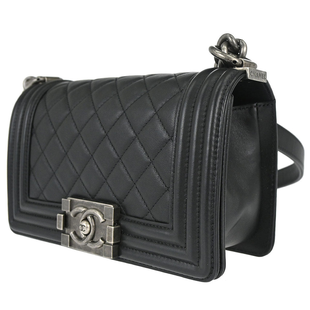Boy Chanel 2019 Black Lambskin Small Chain Shoulder Bag