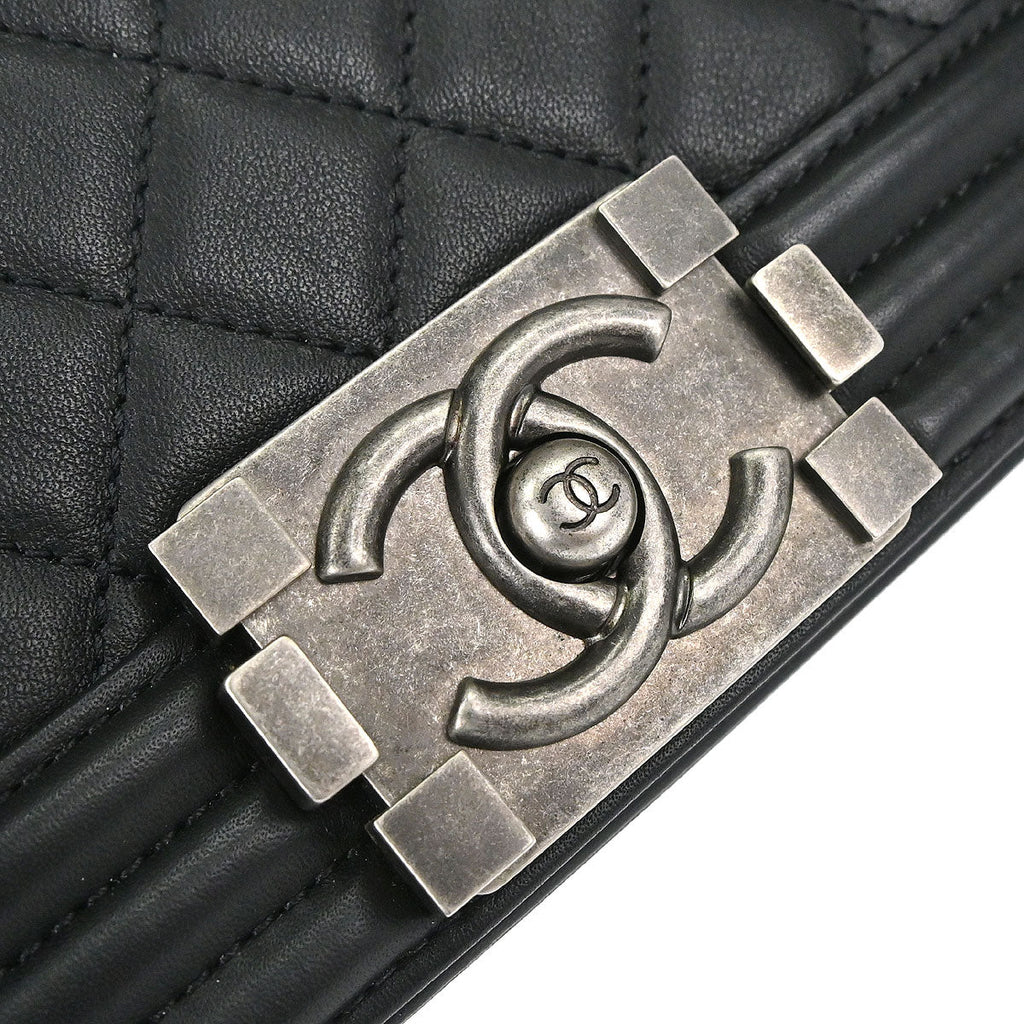 Boy Chanel 2019 Black Lambskin Small Chain Shoulder Bag