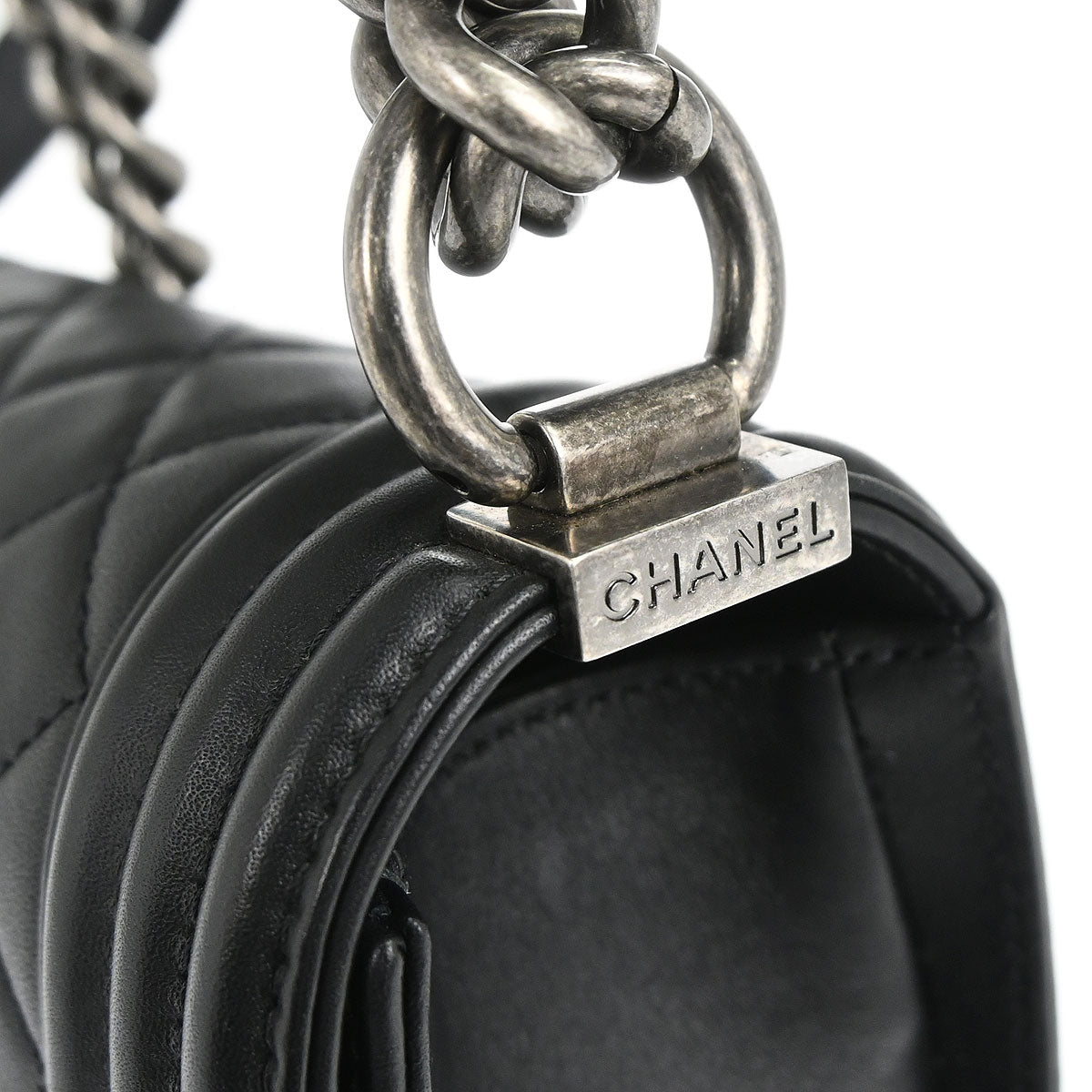 Boy Chanel 2019 Black Lambskin Small Chain Shoulder Bag