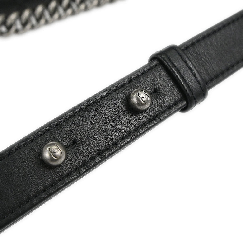 Boy Chanel 2019 Black Lambskin Small Chain Shoulder Bag