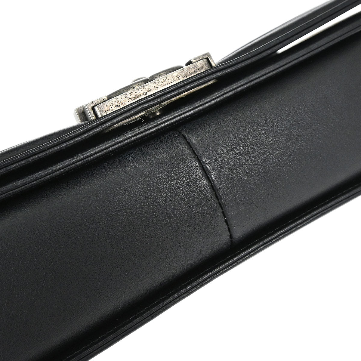 Boy Chanel Black Lambskin Medium Chain Shoulder Bag