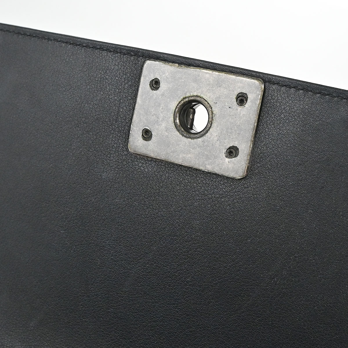 Boy Chanel Black Lambskin Medium Chain Shoulder Bag
