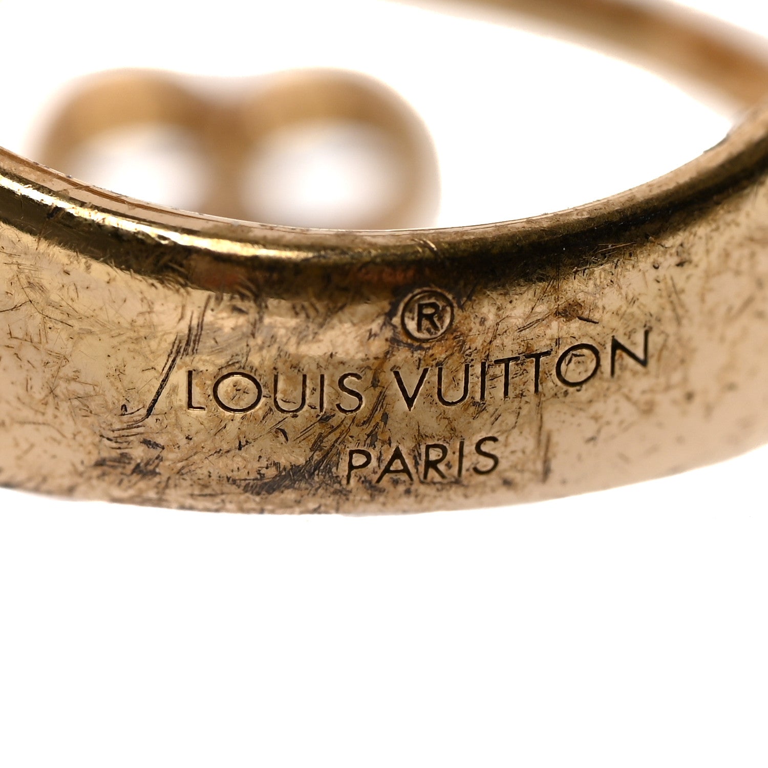 Louis Vuitton Flower Full Ring M Gold