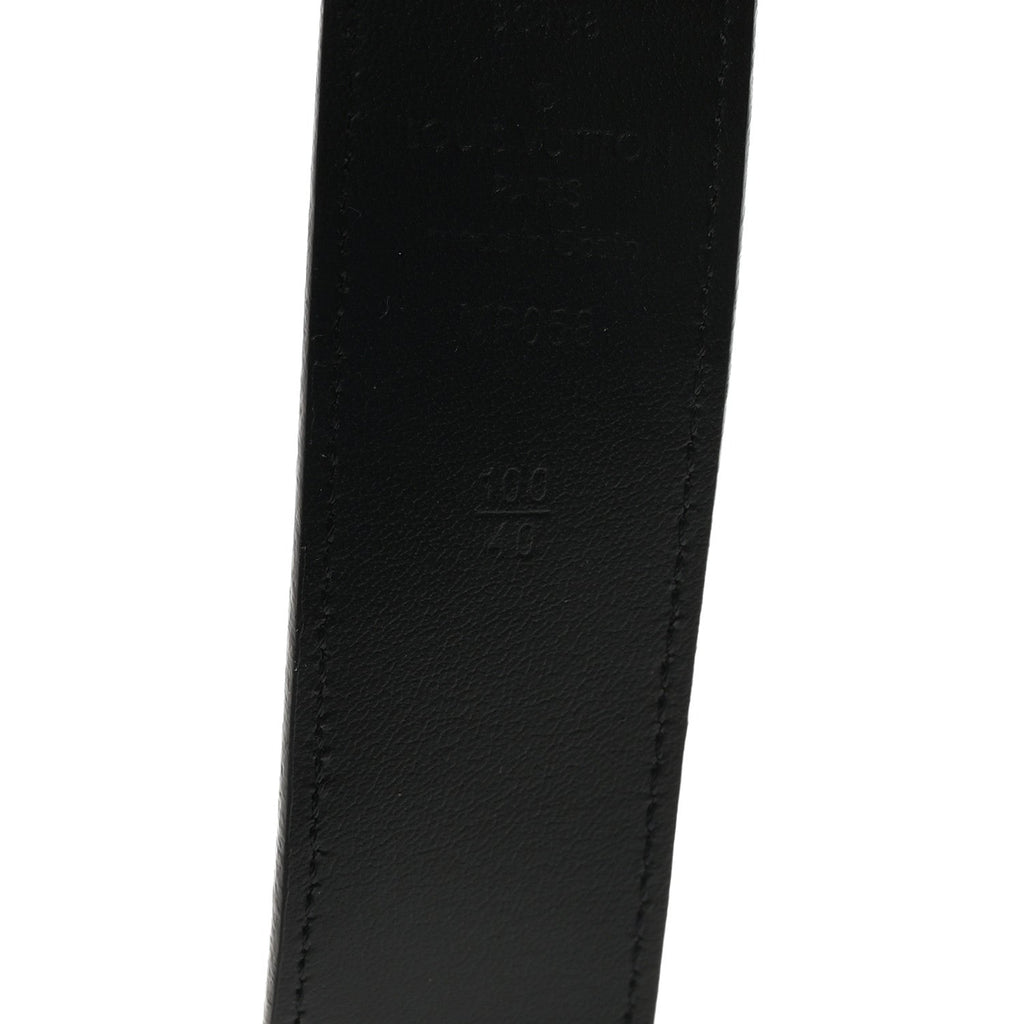 Louis Vuitton Taurillon Monogram Signature 35 MM Chain Belt 100 40  Black