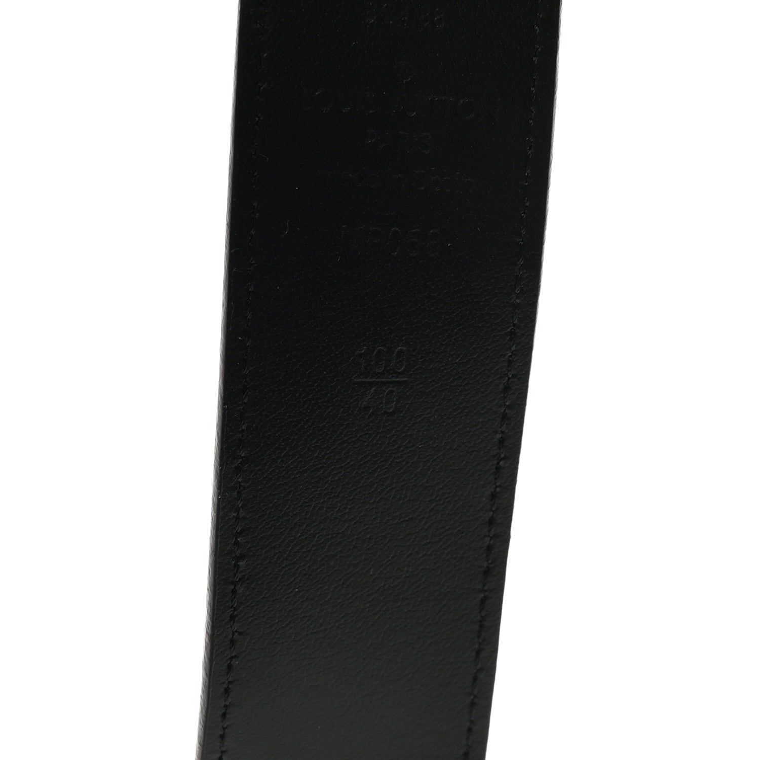Louis Vuitton Taurillon Monogram Signature 35 MM Chain Belt 100 40  Black
