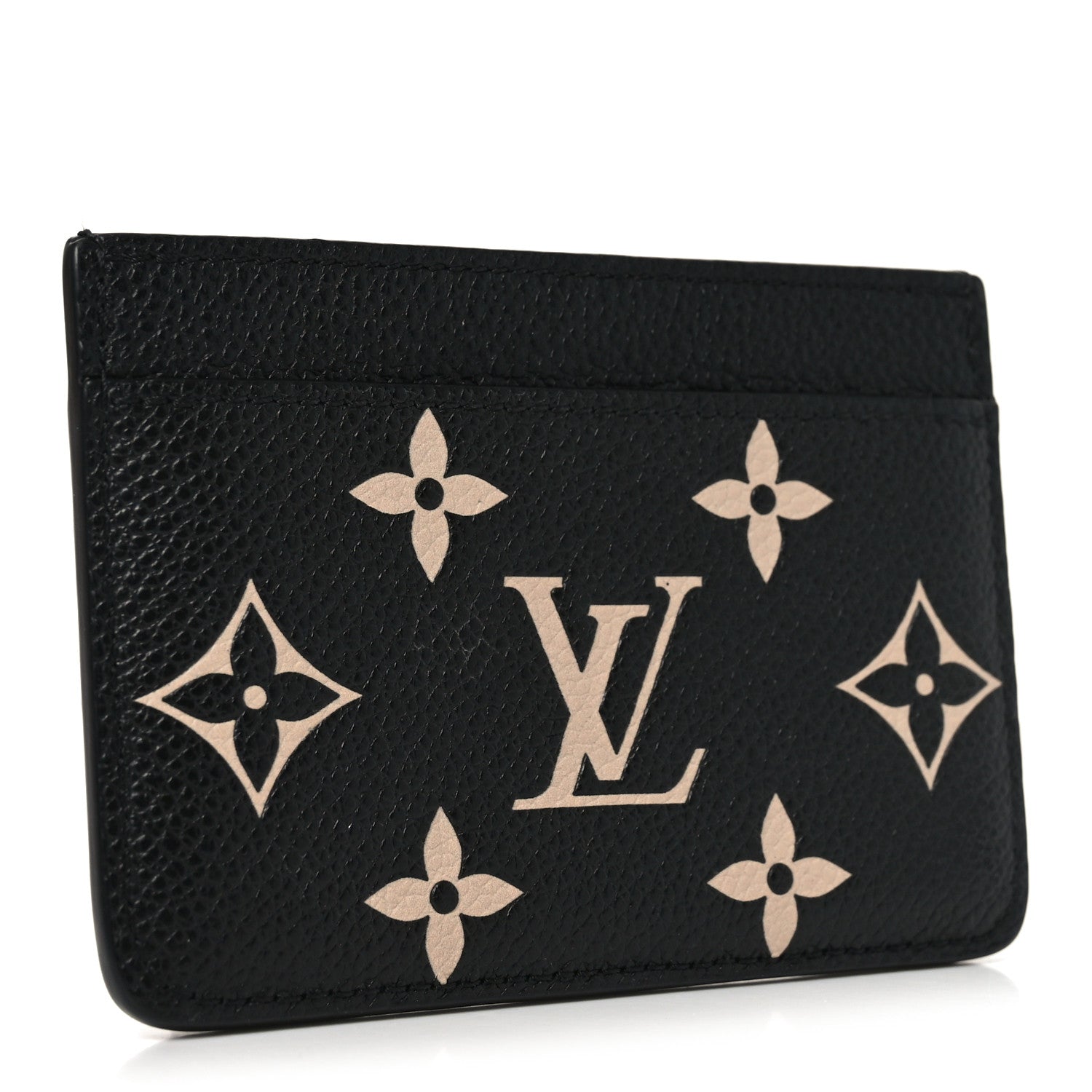 Louis Vuitton Empreinte Monogram Giant Card Holder Black Beige