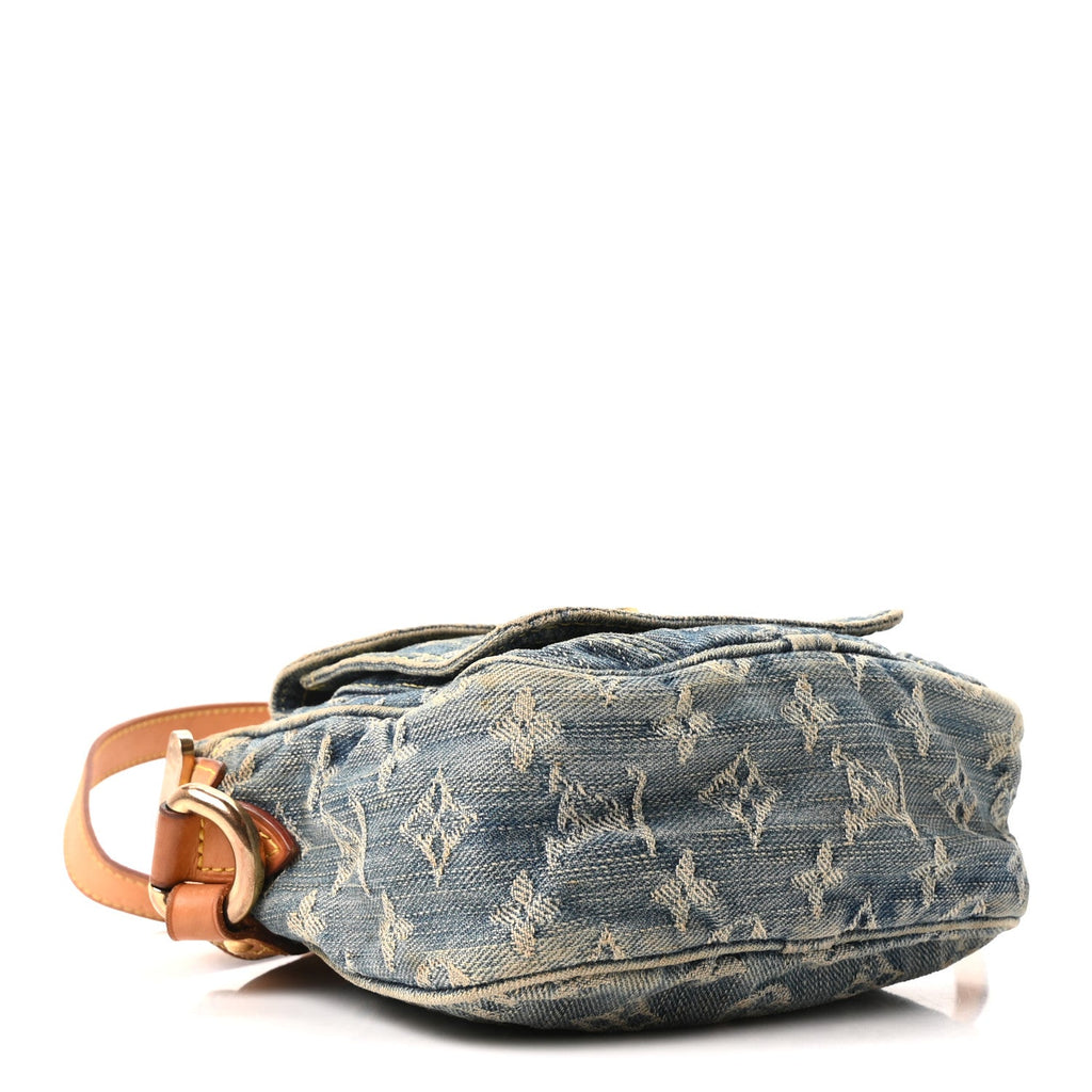 Louis Vuitton Denim Camera Bag Blue