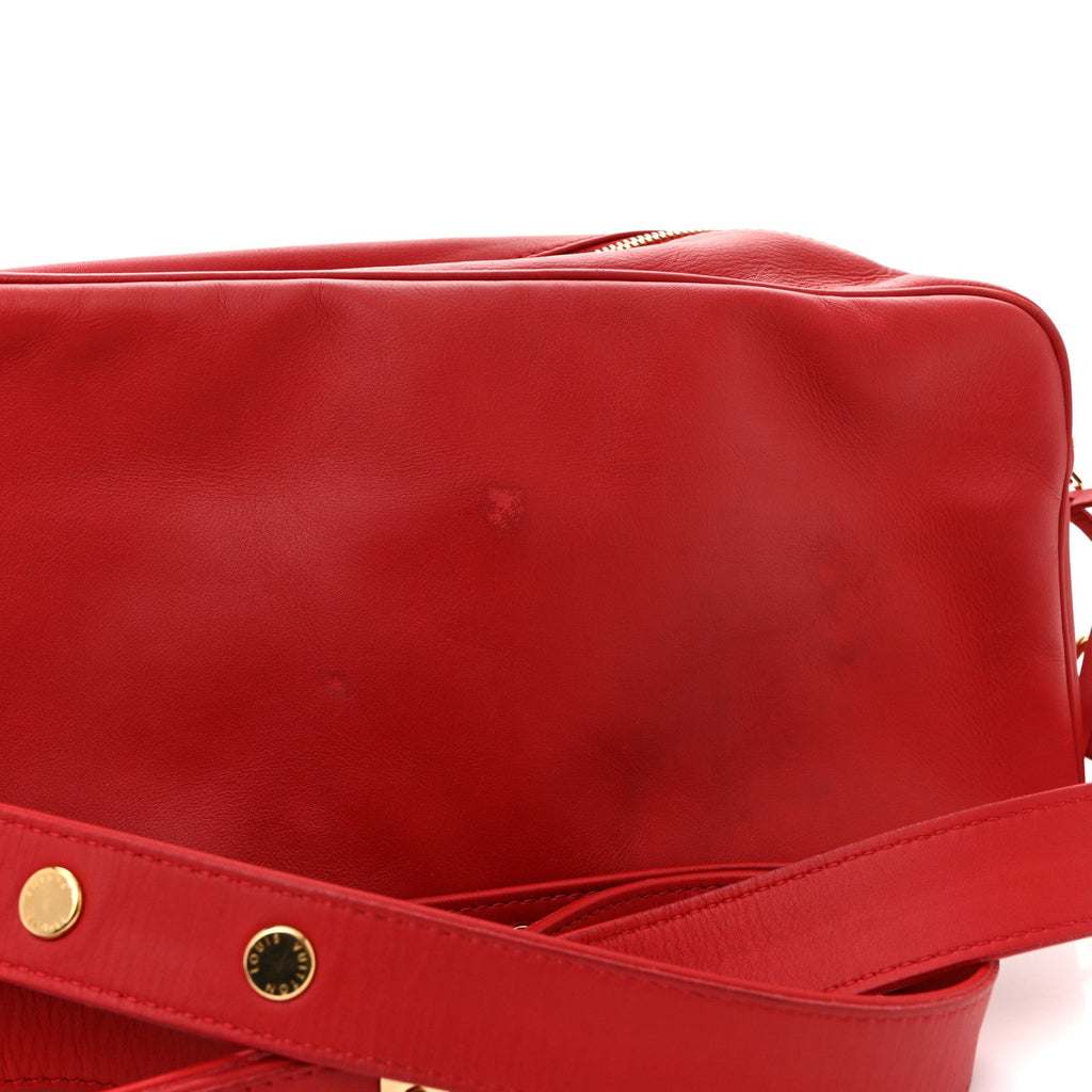 Louis Vuitton Supple Calfskin Paname Take Off Flight Overseas Bag Red