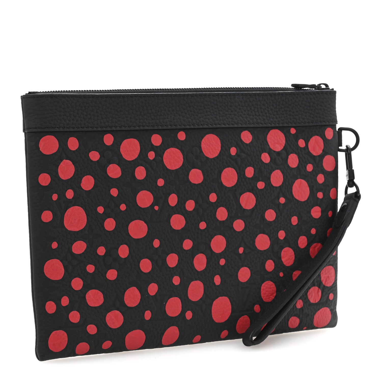 Louis Vuitton LV X YK Taurillon Monogram Pochette To-Go Black Red