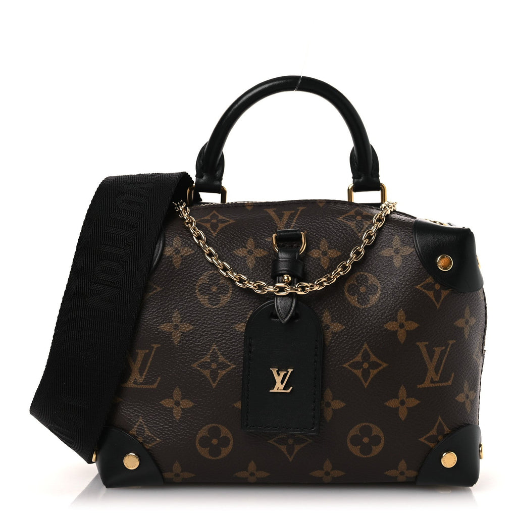 Louis Vuitton Monogram Petite Malle Souple Black