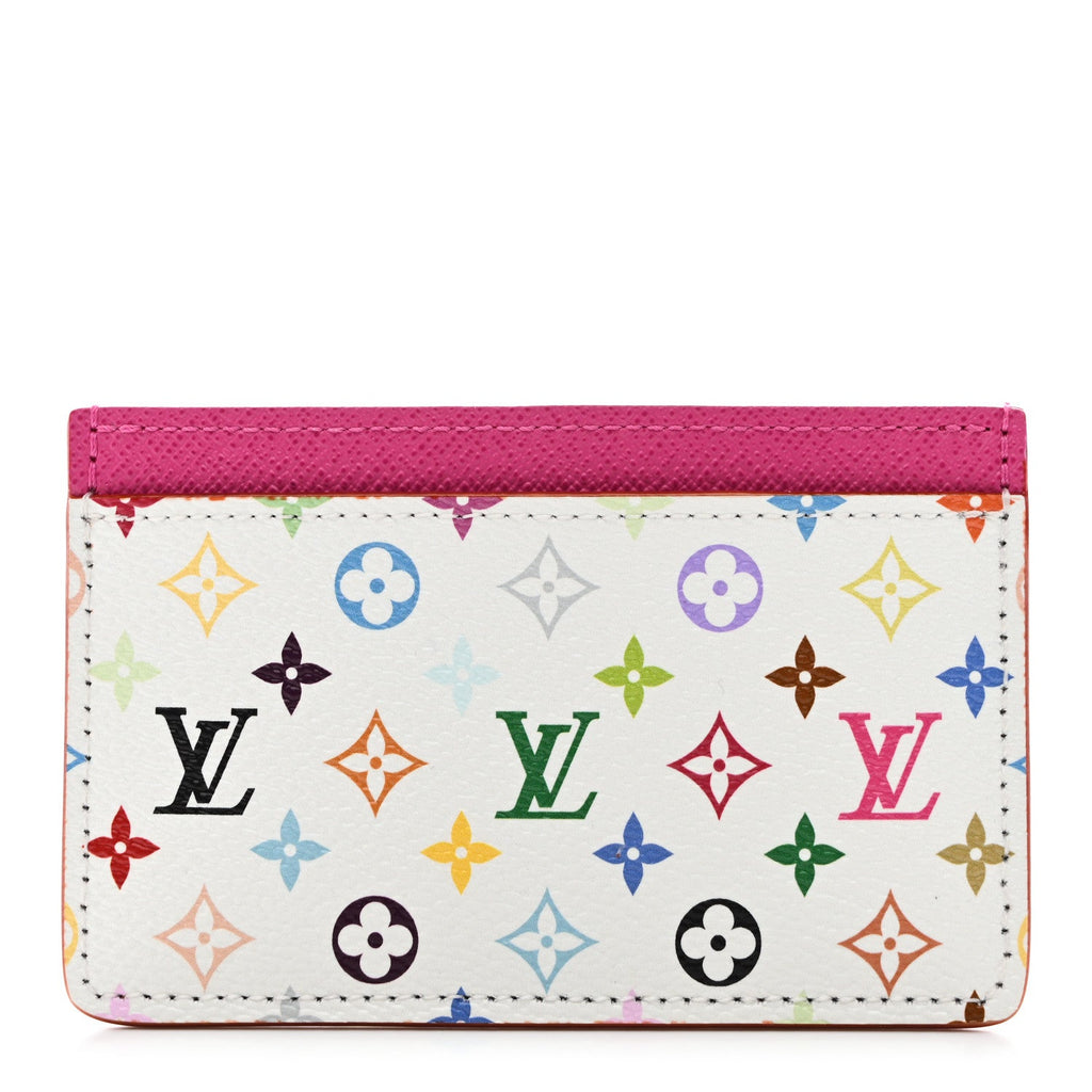 Louis Vuitton LV X TM Monogram Multicolor Card Holder Kawaii Pink