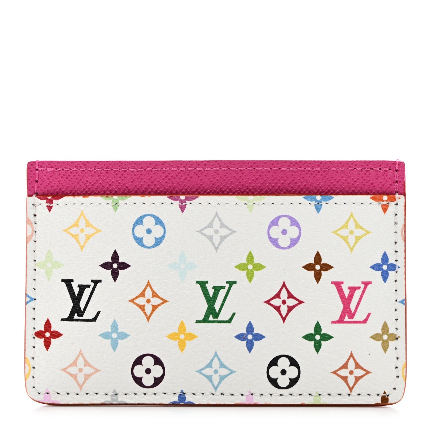 Louis Vuitton LV X TM Monogram Multicolor Card Holder Kawaii Pink