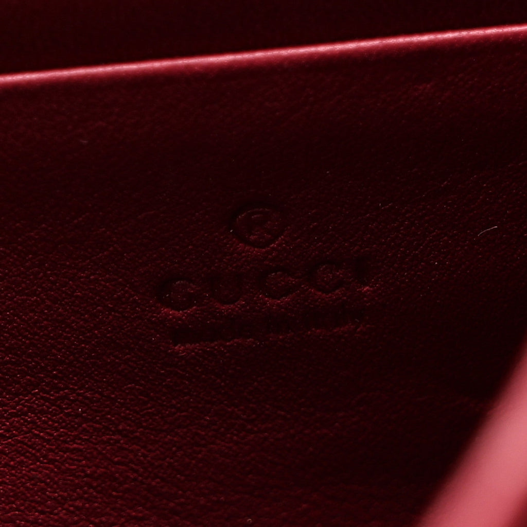 Gucci Velvet GG Monogram Mini Dionysus Chain Wallet Red Cipria
