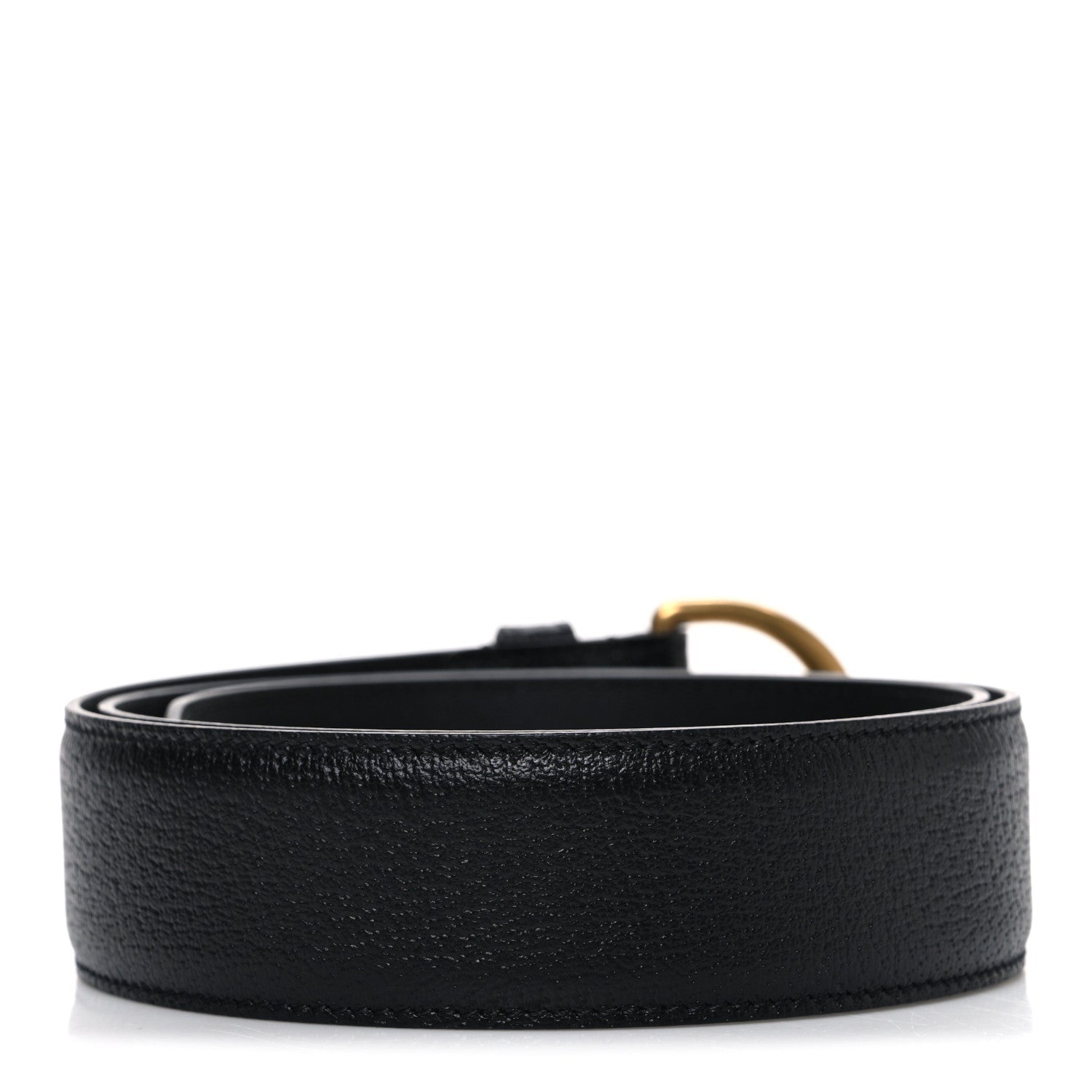 Gucci Textured Dollar Calfskin 40mm Belt 85 34 Black