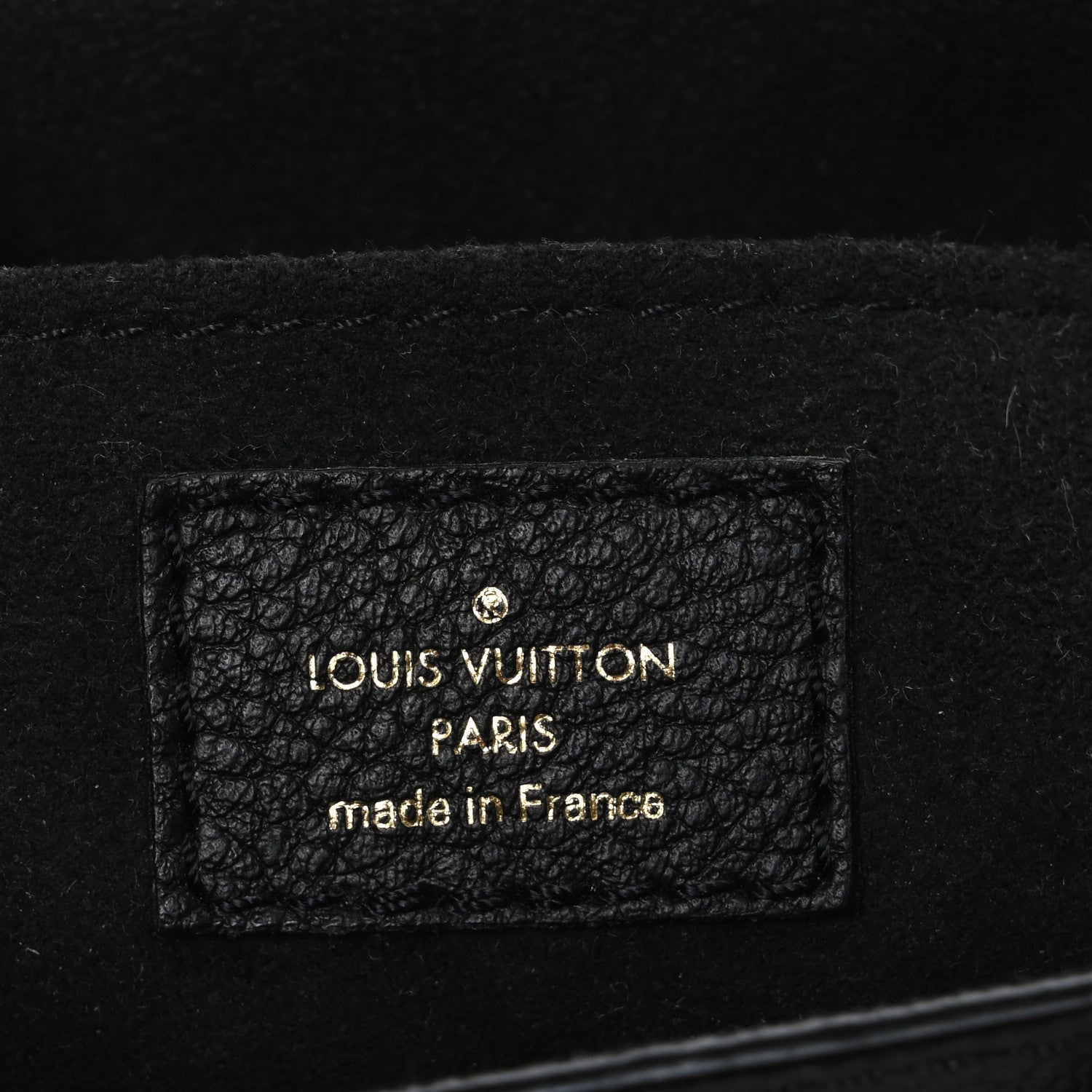 Louis Vuitton Empreinte Monogram Giant Petit Sac Plat Black Beige