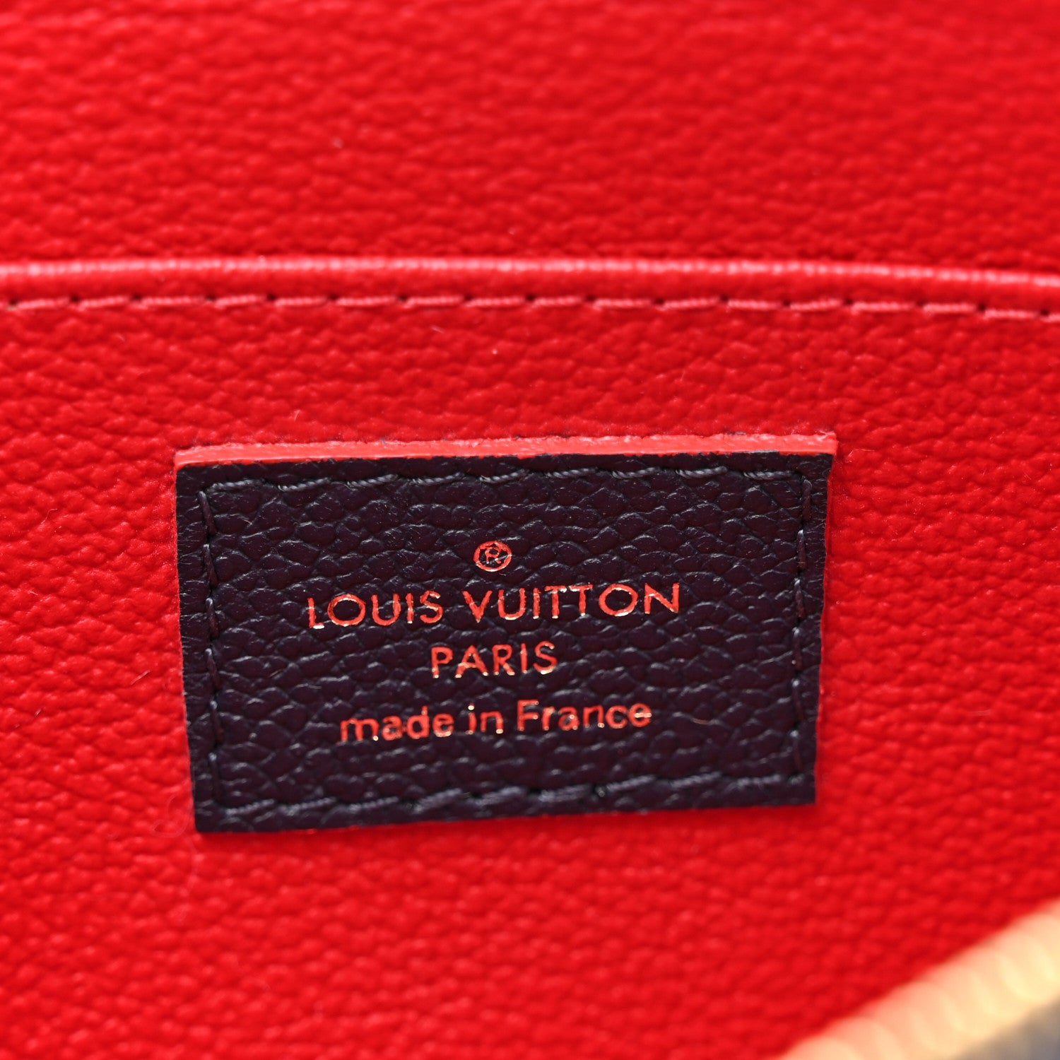 Louis Vuitton Empreinte Cosmetic Pouch Marine Rouge