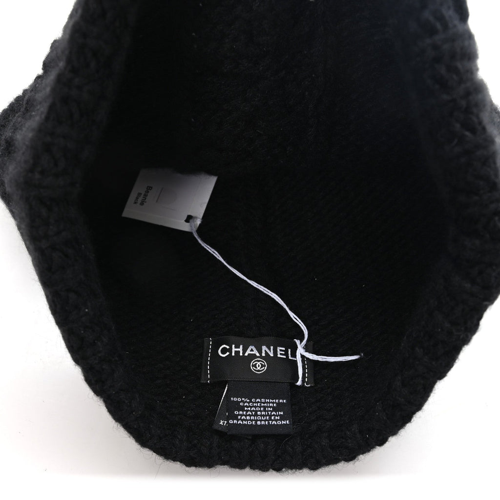 Cashmere CC Beanie Hat Black