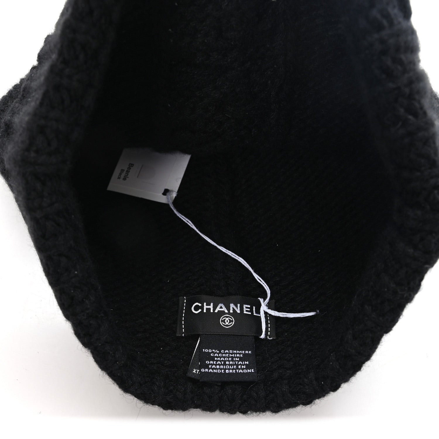Cashmere CC Beanie Hat Black