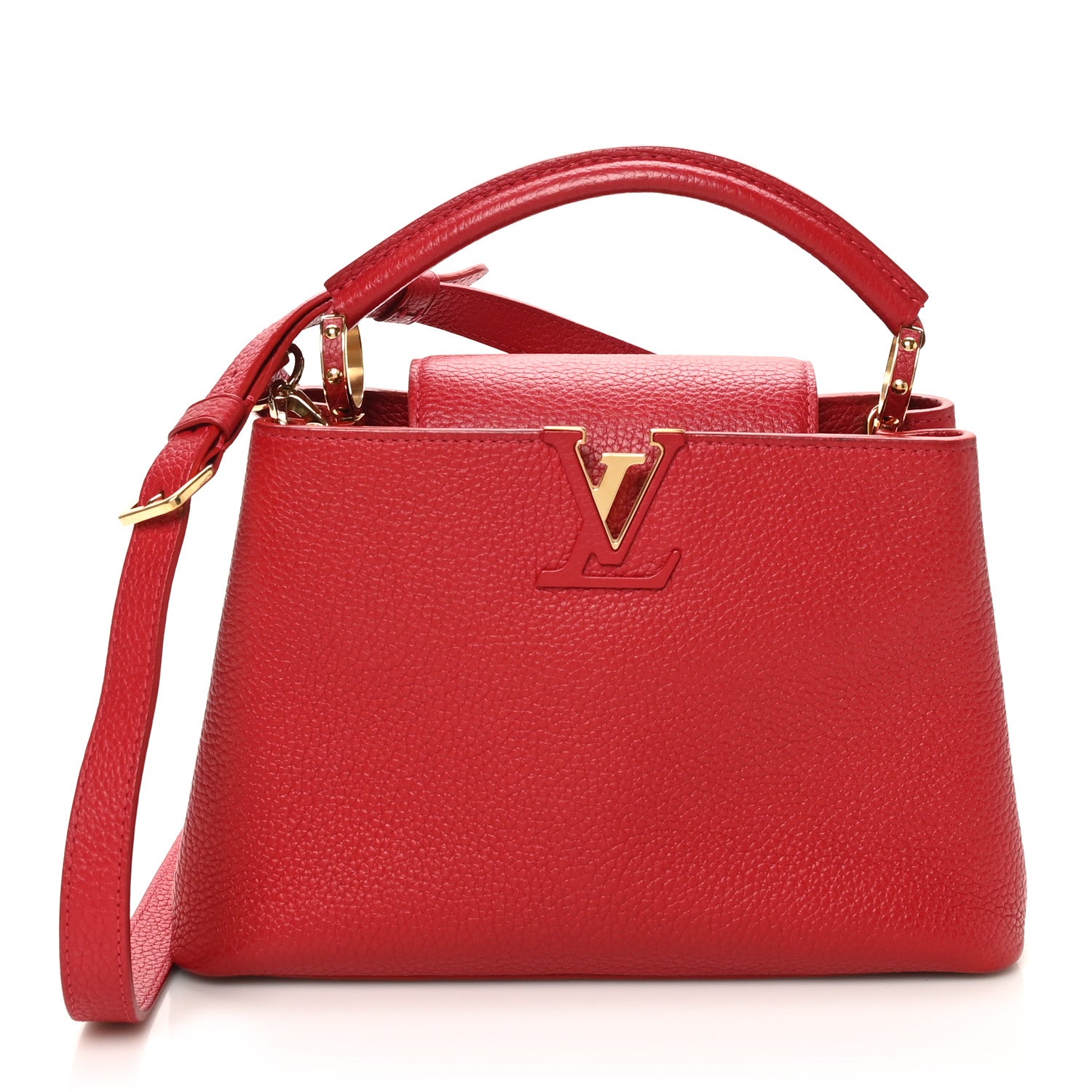 Louis Vuitton Taurillon Capucines BB Scarlet Red