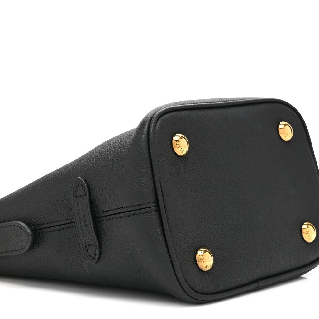 Louis Vuitton Grained Calfskin Low Key All In BB Black