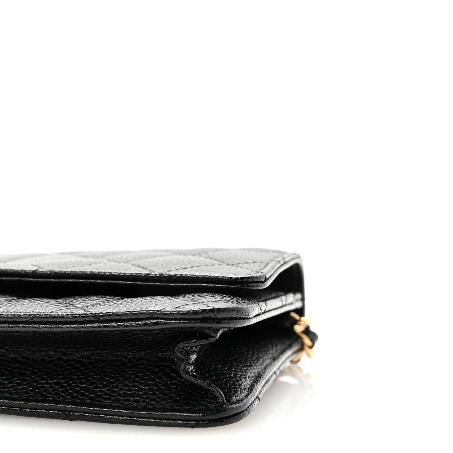 Chanel Caviar Quilted Wallet on Chain WOC Black