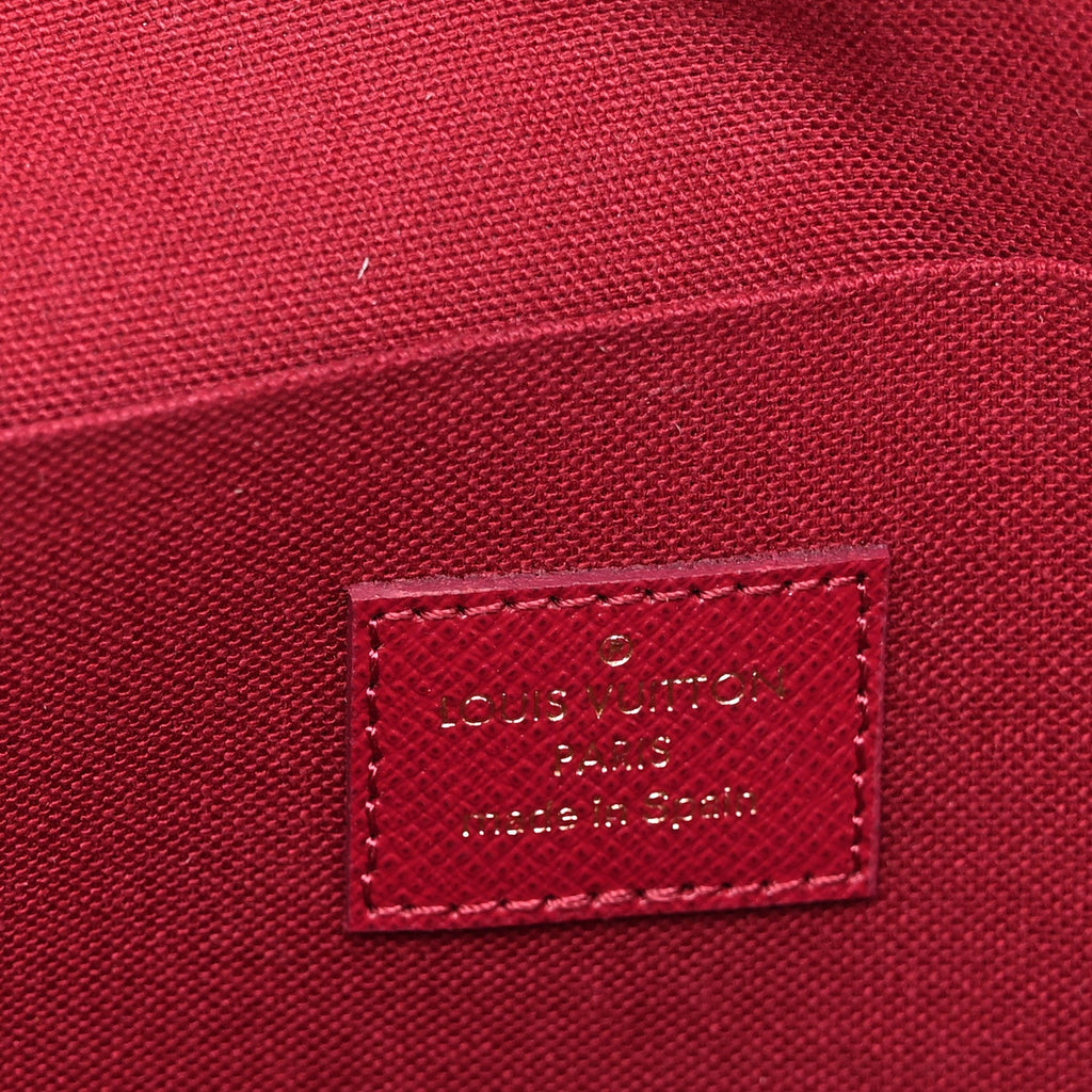Louis Vuitton Monogram Pochette Felicie Chain Wallet Fuchsia