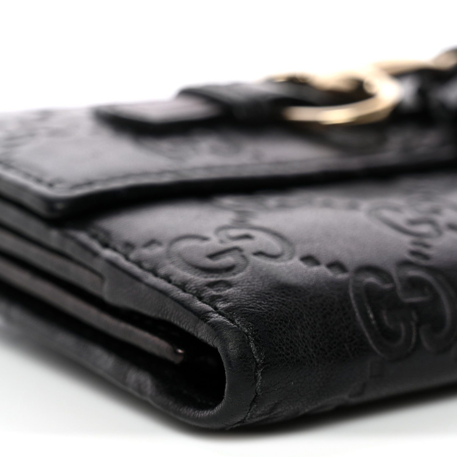 Gucci Guccissima Emily Continental Wallet Black