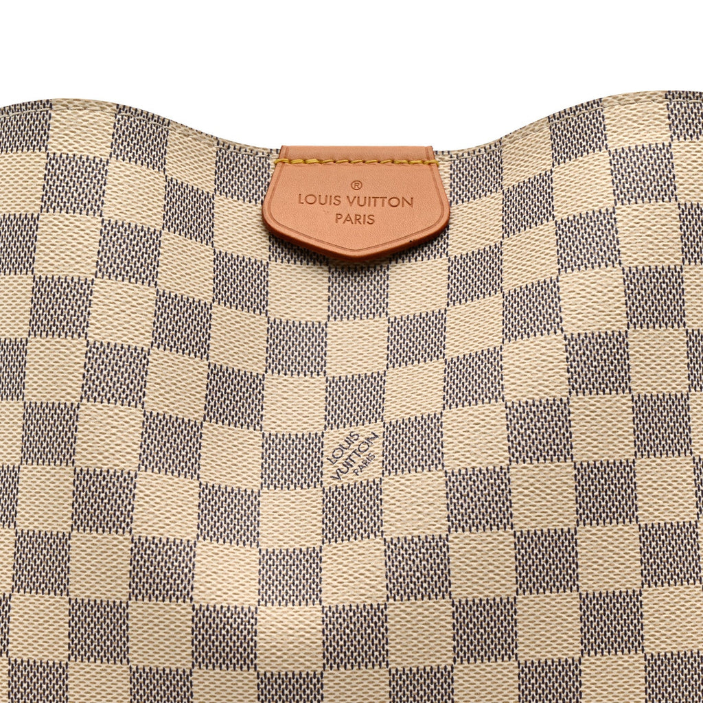 Louis Vuitton Damier Azur Graceful MM Rose Ballerine