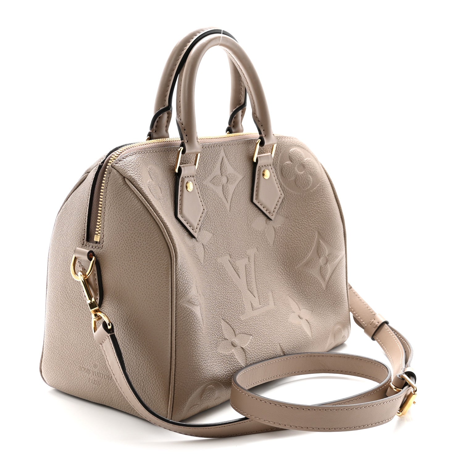 Louis Vuitton Empreinte Monogram Giant Speedy Bandouliere 25 Tourterelle
