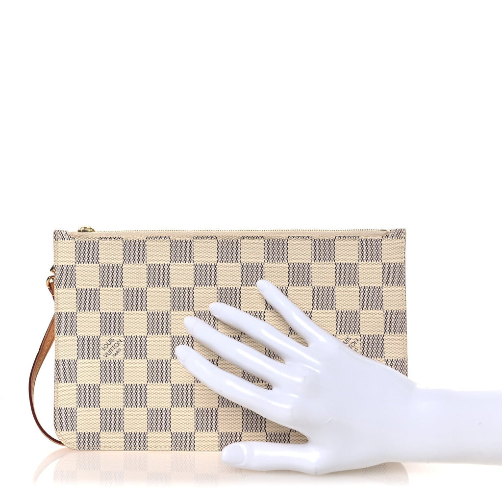 Louis Vuitton Damier Azur Neverfull MM GM Pochette