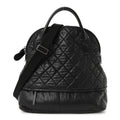 Chanel Coated Canvas Quilted Large Garment Travel Bag Black