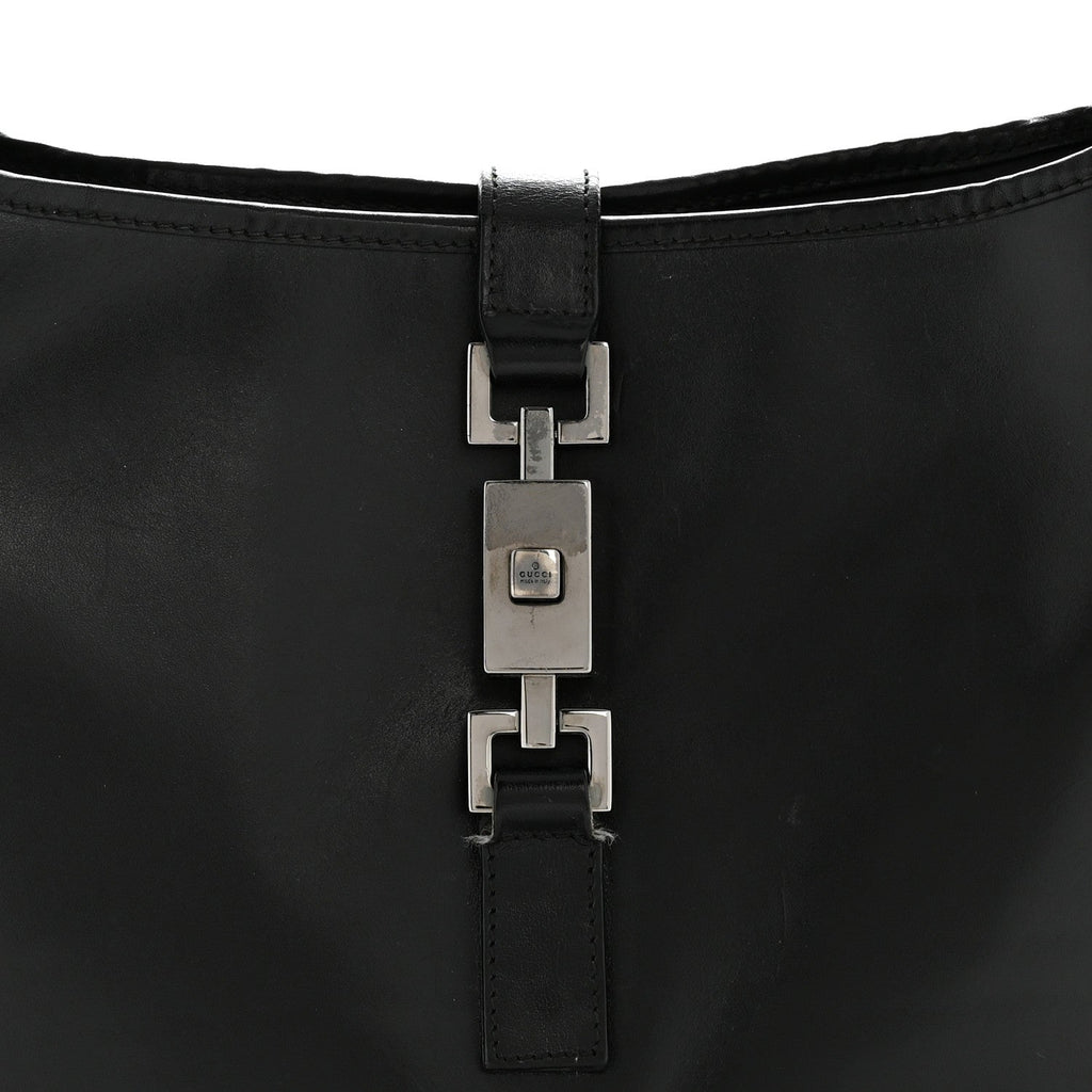 Gucci Calfskin Small Jackie O Hobo Black