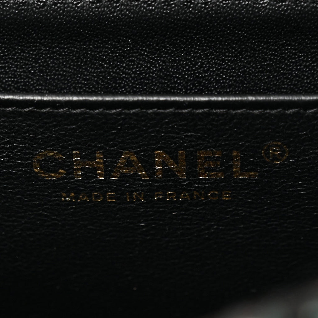 Chanel Tweed Braid Medium Flap Turquoise Multicolor