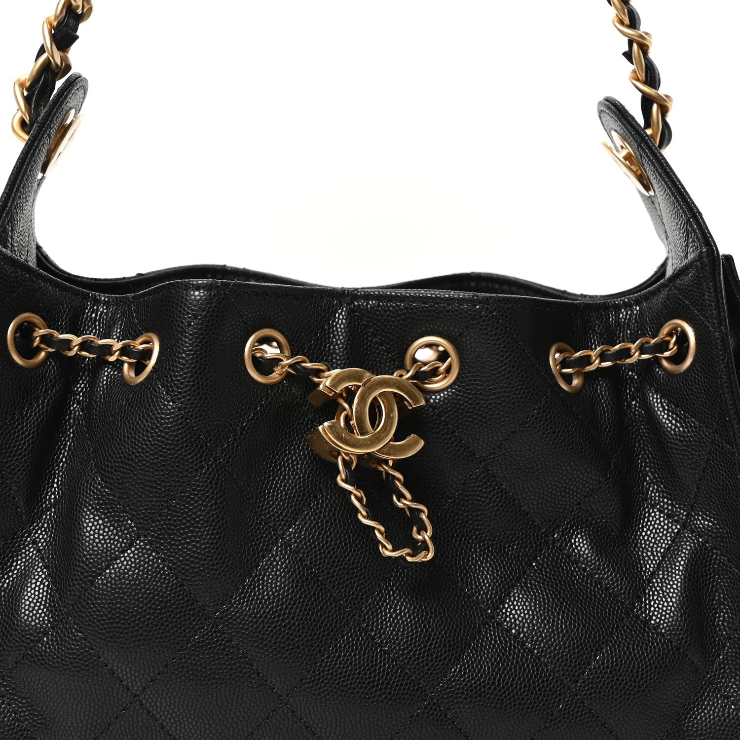 Chanel Caviar Quilted Mini Chanel 25 Handbag Black