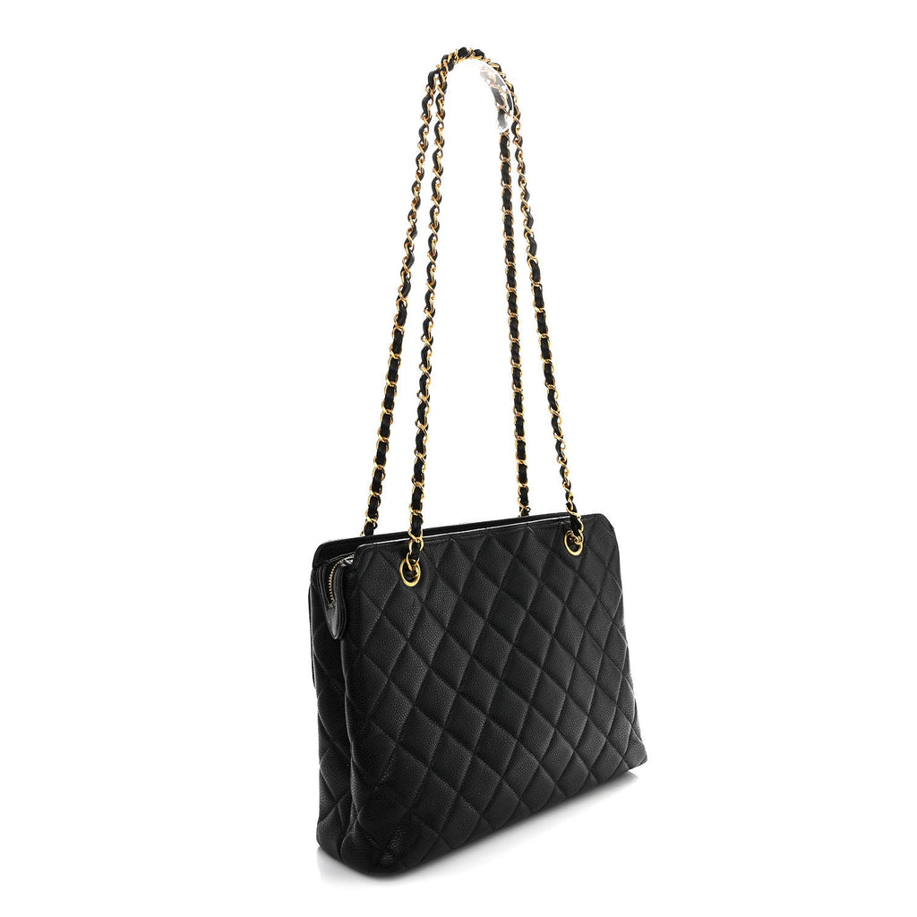 Chanel Caviar Quilted Flap Shoulder Bag Black