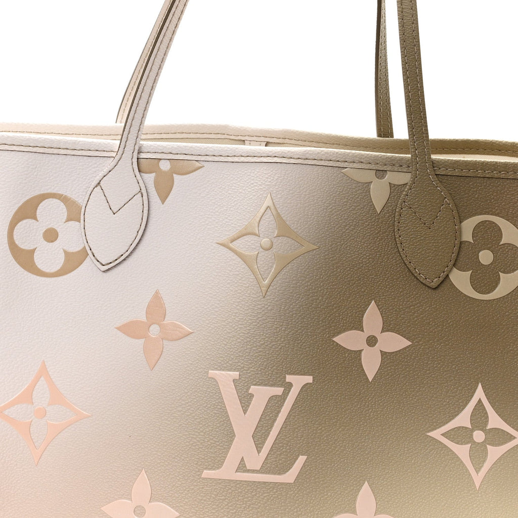 Louis Vuitton Monogram Giant Spring In The City Neverfull MM Sunset Kaki