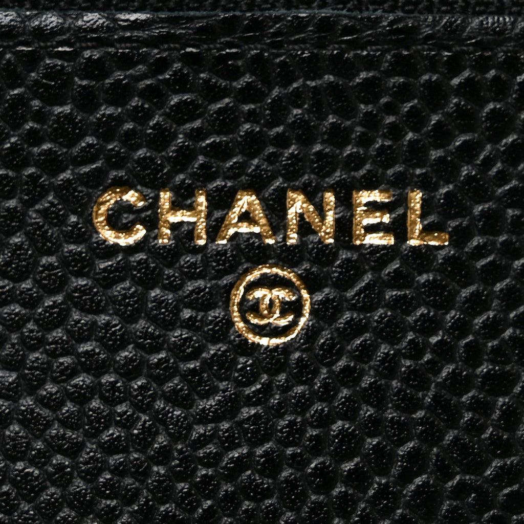 Chanel Caviar Quilted Wallet on Chain WOC Black