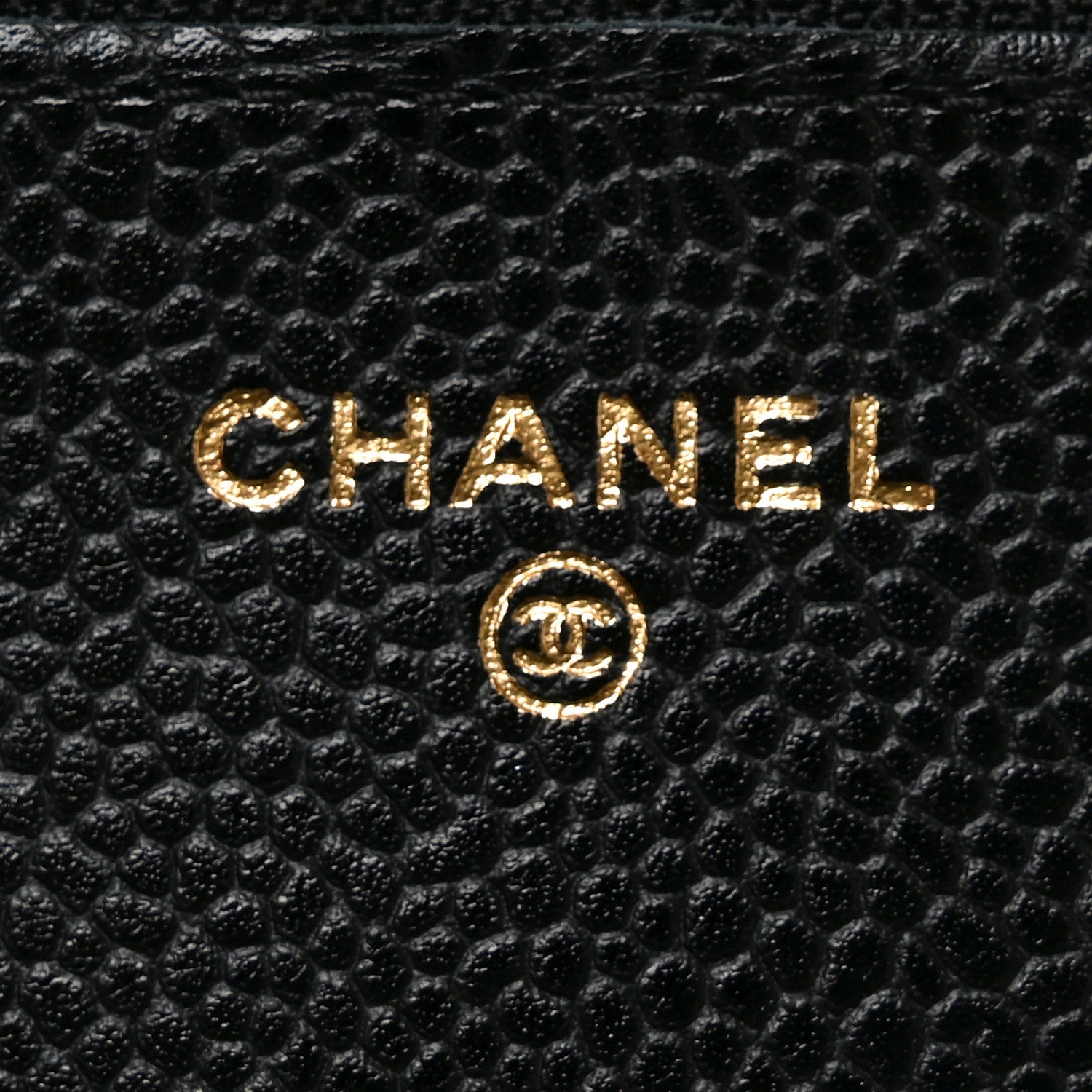 Chanel Caviar Quilted Wallet on Chain WOC Black