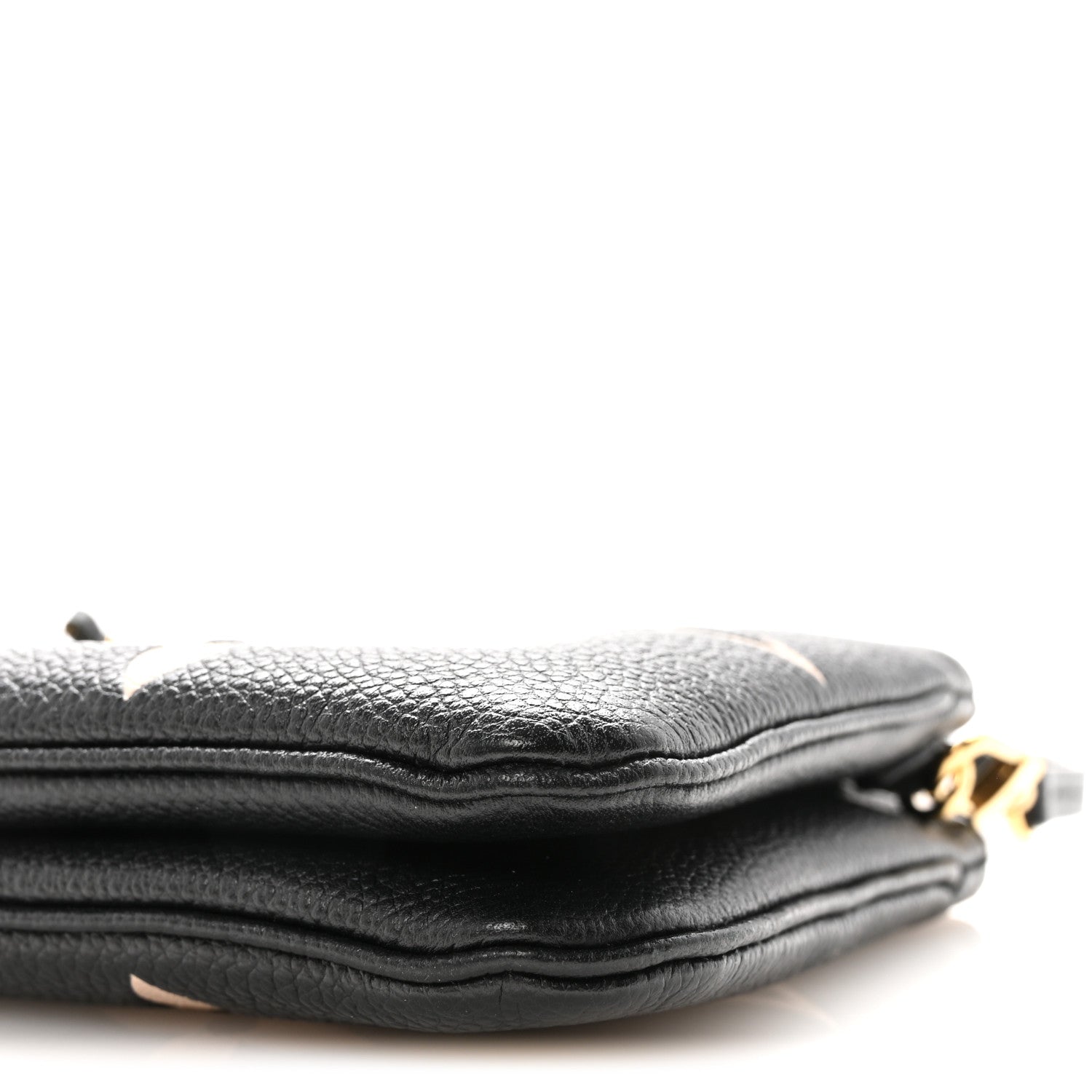 Louis Vuitton Empreinte Monogram Giant Double Zip Pochette Black Cream
