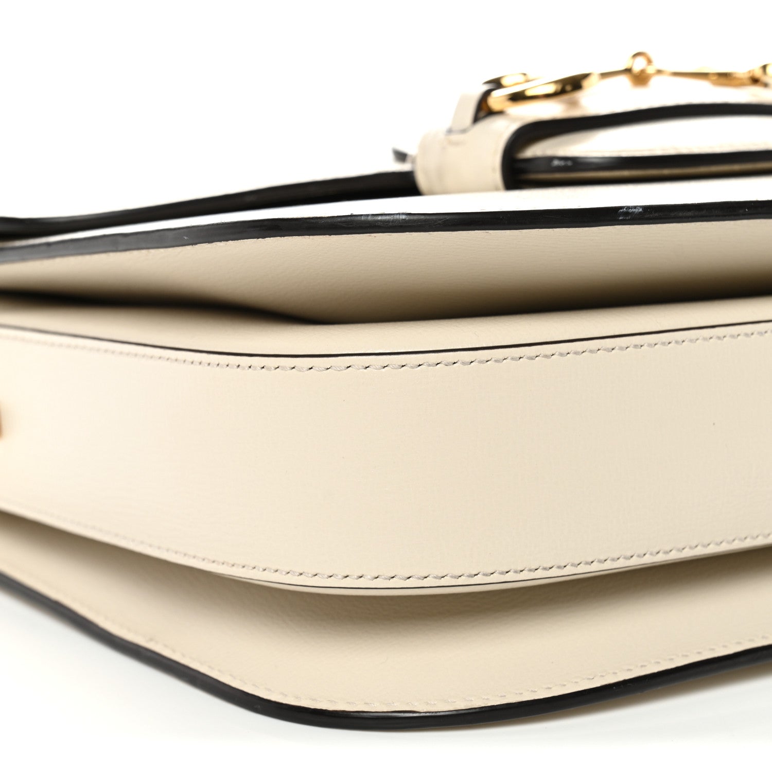 Gucci Azalea Calfskin Horsebit 1955 Shoulder Bag Mystic White