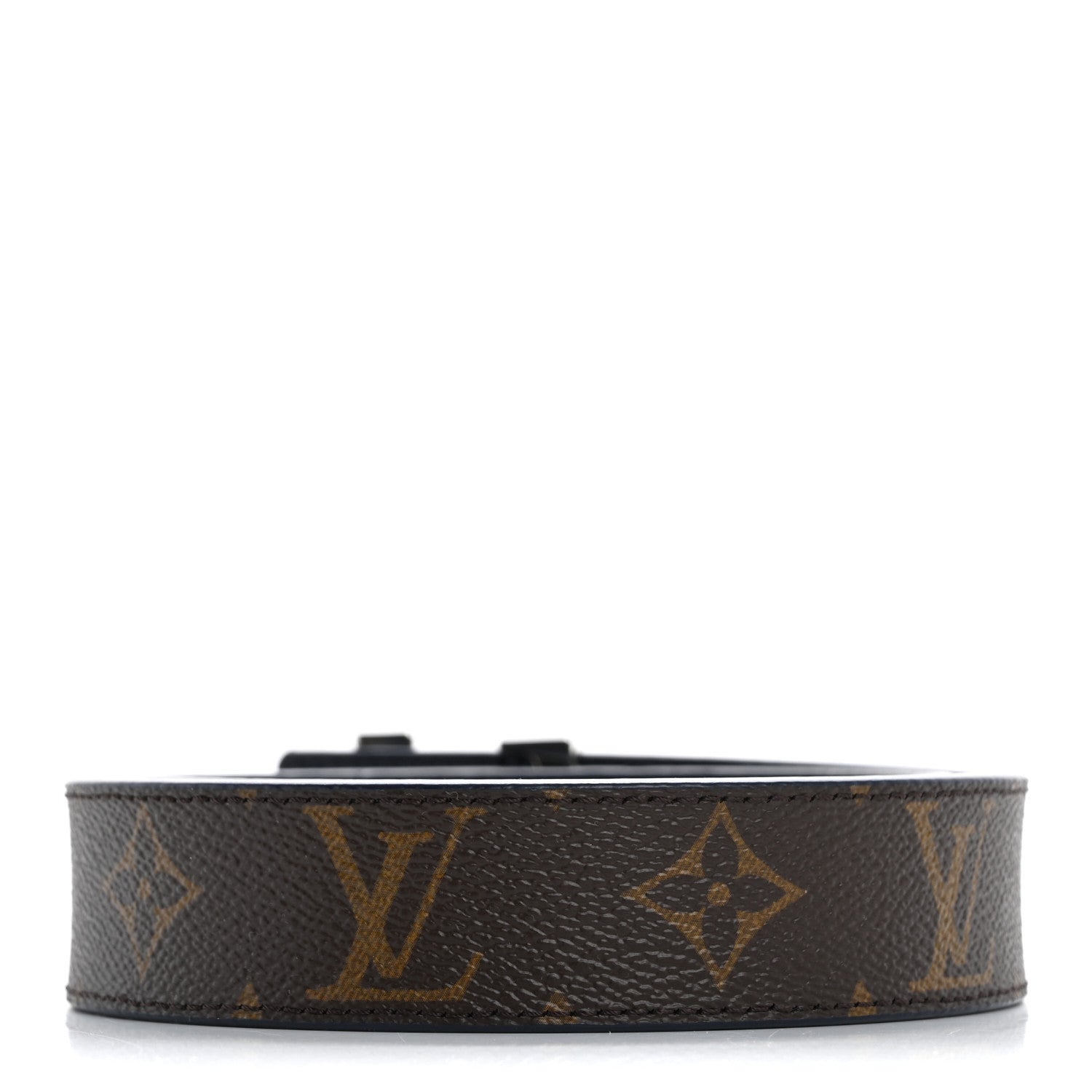 Louis Vuitton Calfskin Monogram 30mm LV Initiales Reversible Belt 90 36 Blue