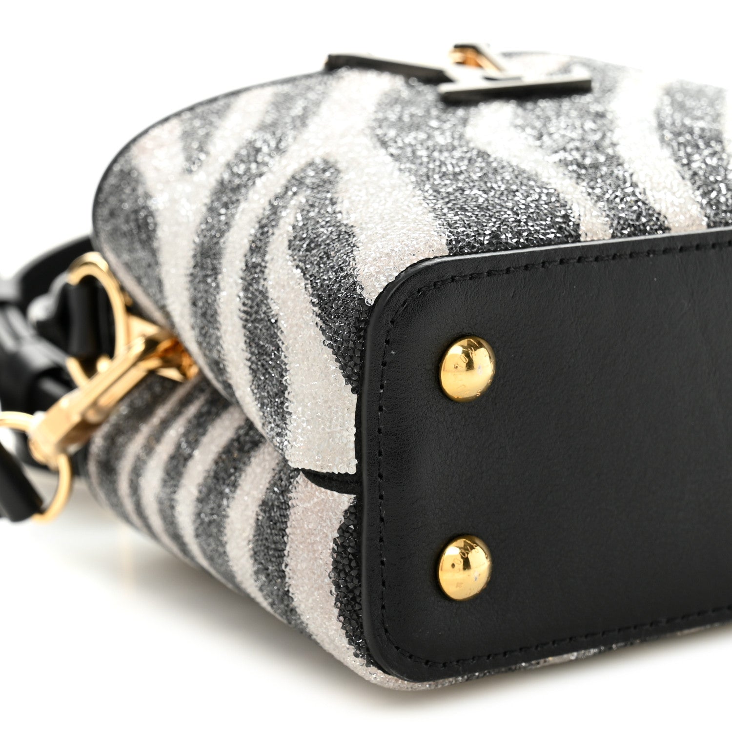 Louis Vuitton Swarovski Calfskin Capucines Mini Zebra
