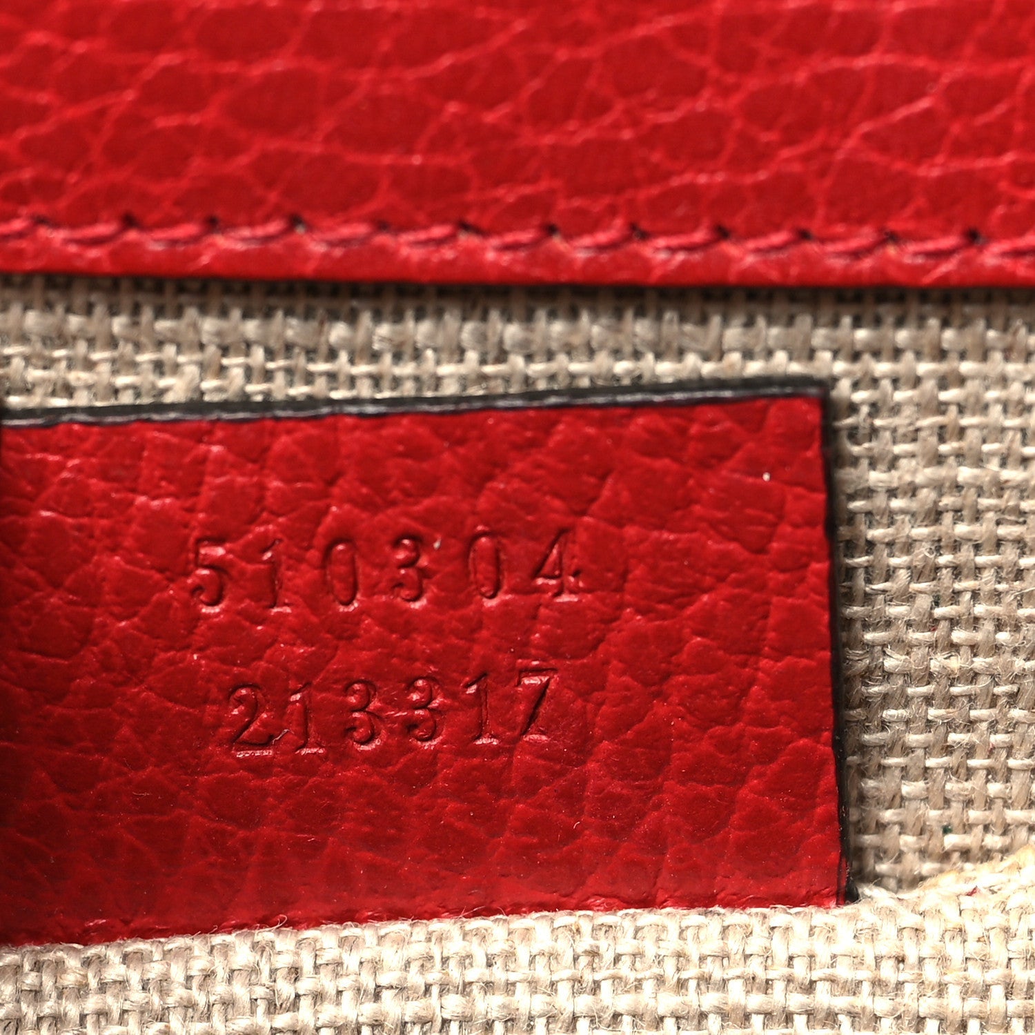 Gucci Dollar Calfskin Small Interlocking G Shoulder Bag Red
