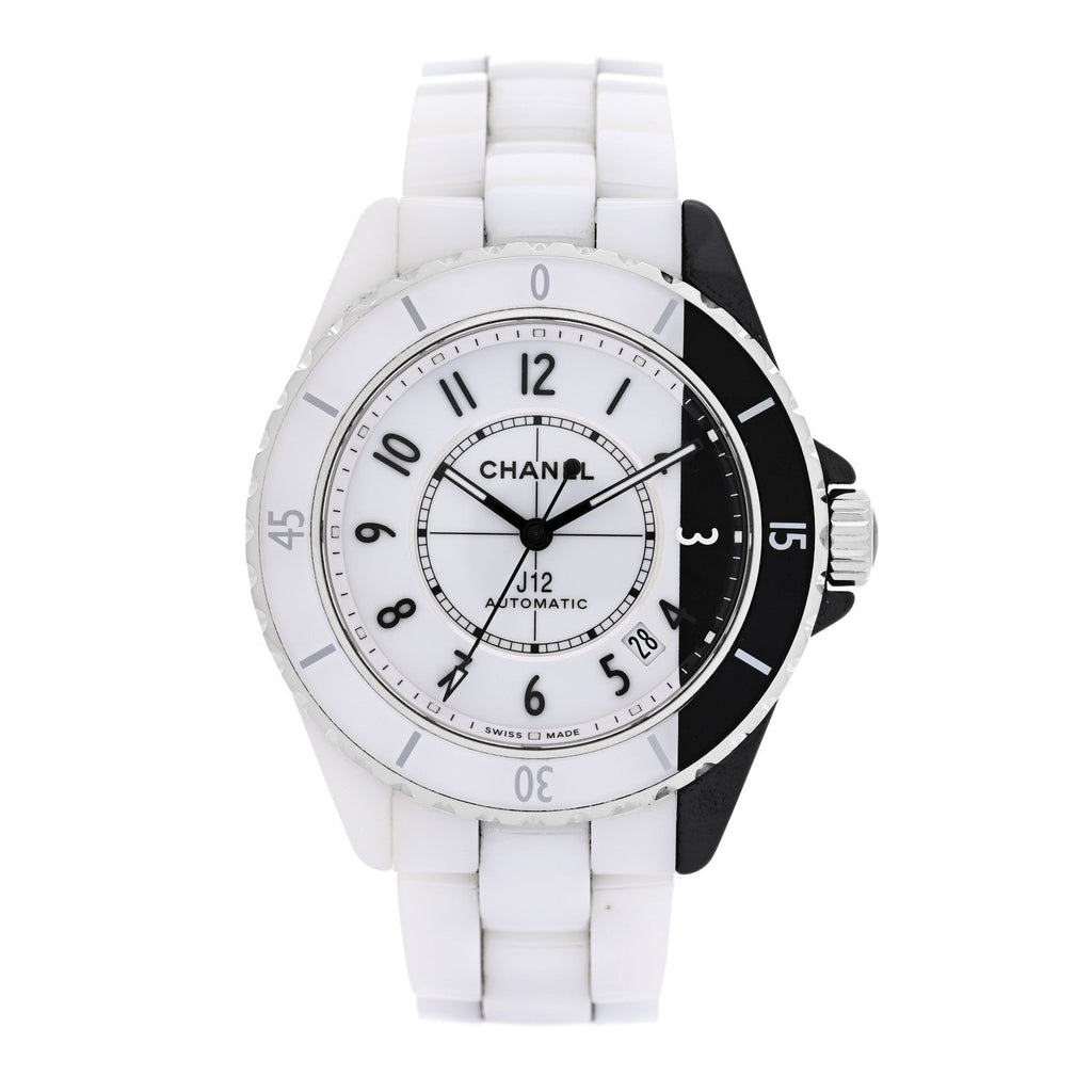 Chanel Stainless Steel Ceramic 38mm J12 Paradoxe Automatic Watch White